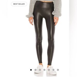 Spanx Black Faux Leather leggings